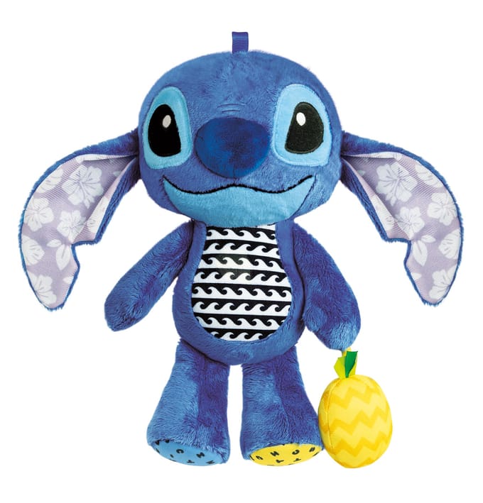 Clementoni - Babyspeelgoed - Stitch Knuffel met Ananas-rammelaar - vanaf 6 maanden