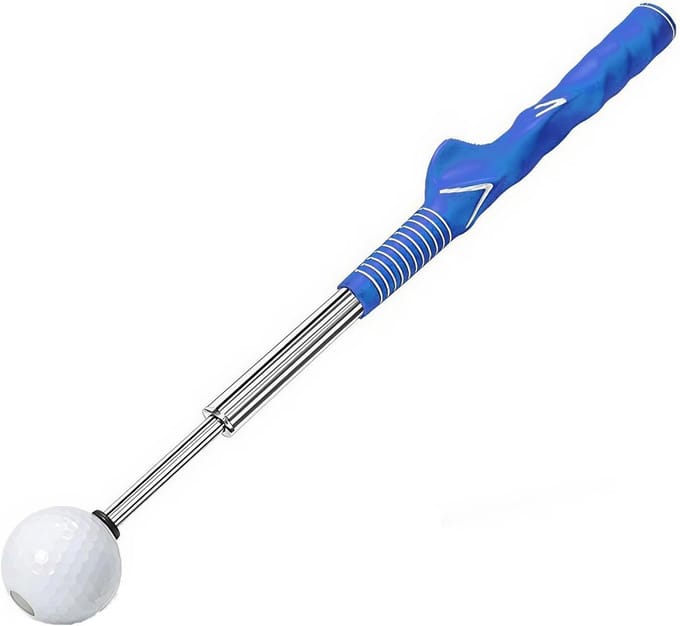 Golf Swing Trainer - Golf Trainingshulp - Swing Verbeteren - Verstelbare Lengte - 38.5-66cm - Blauw