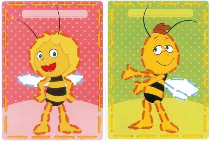Borduurkaart kit MDB Maya en Willy set van 2 - Vervaco - PN-0157763