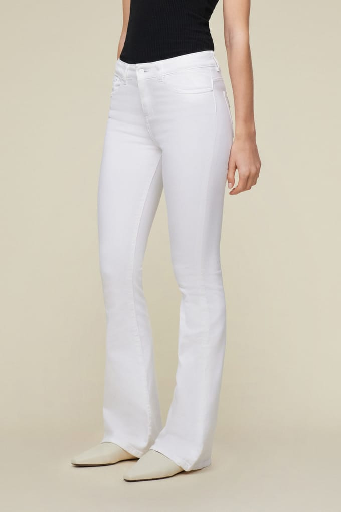 Lois Raval 16 White Größe: W27L32 | Ausgestellte Hosen Outlet | Damen | Weiß