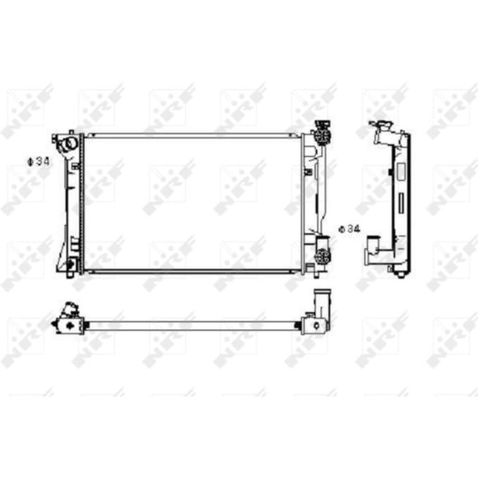 Radiator, motorkoeling NRF 53394