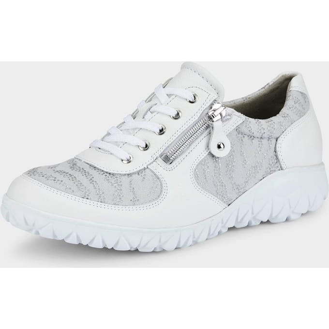 Schoenen met elastische inzetten - gebroken wit / grijs - Gr. 6 van Goldner Fashion