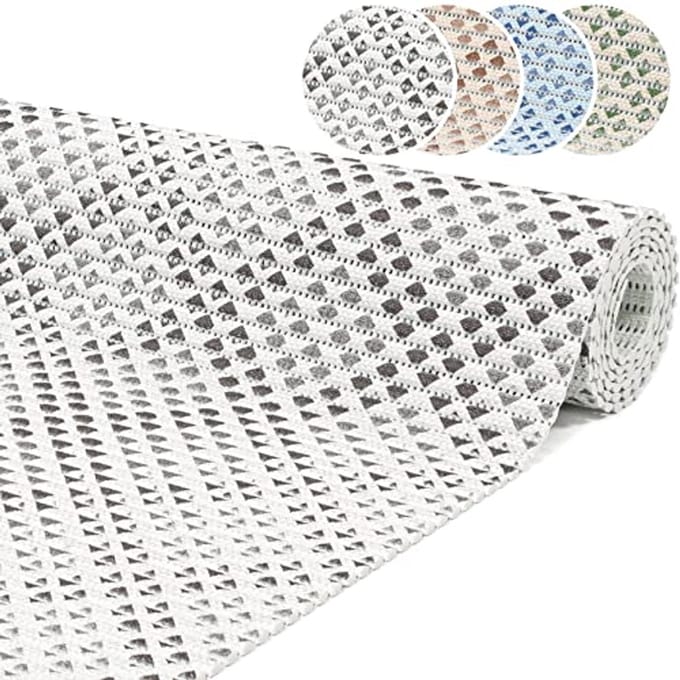 Zachte Antislip Badmat, Geruit en Waterdoorlatend, 100 x 65 cm