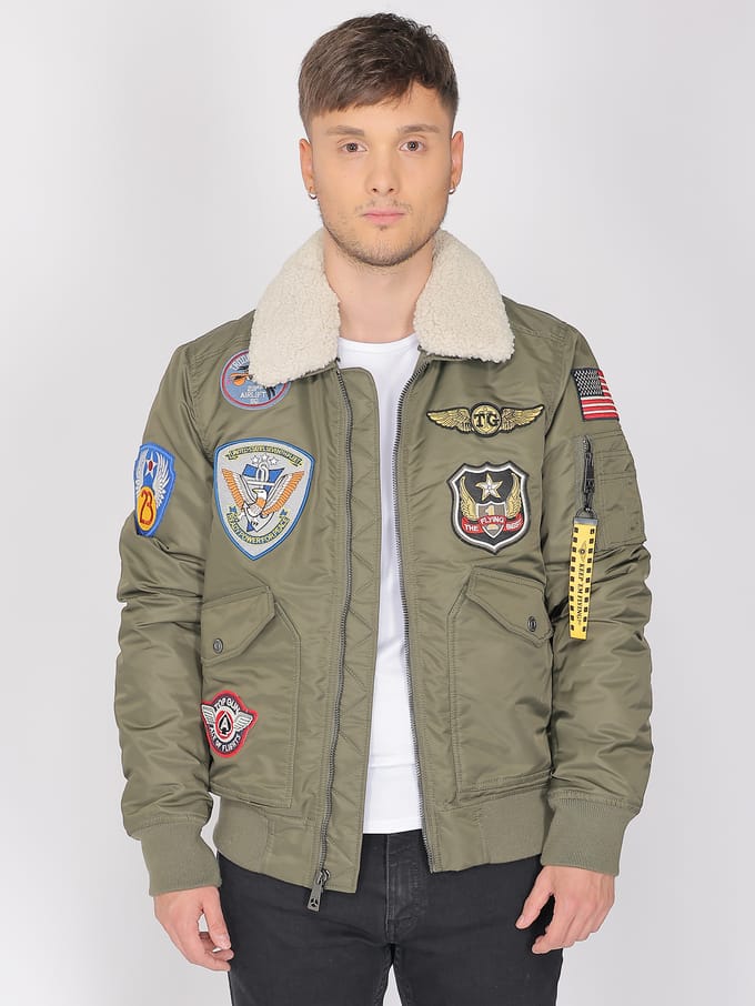 Top Gun bomberjack TG23005 met imitatiebontkraag