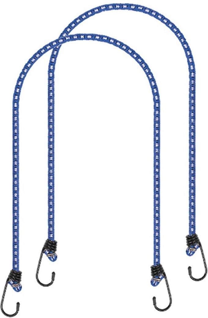 ProPlus Bagagespin set 2x stuks - met haken - 80 cm - elastisch - voor fiets motor auto