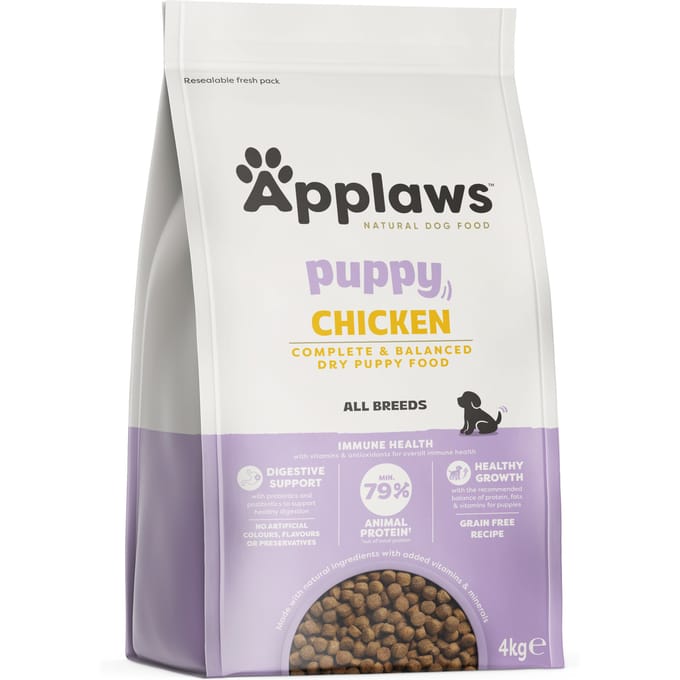 Dubbelpak: 2x4 kg Applaws All Breed Puppy Kip Hondenvoer droog
