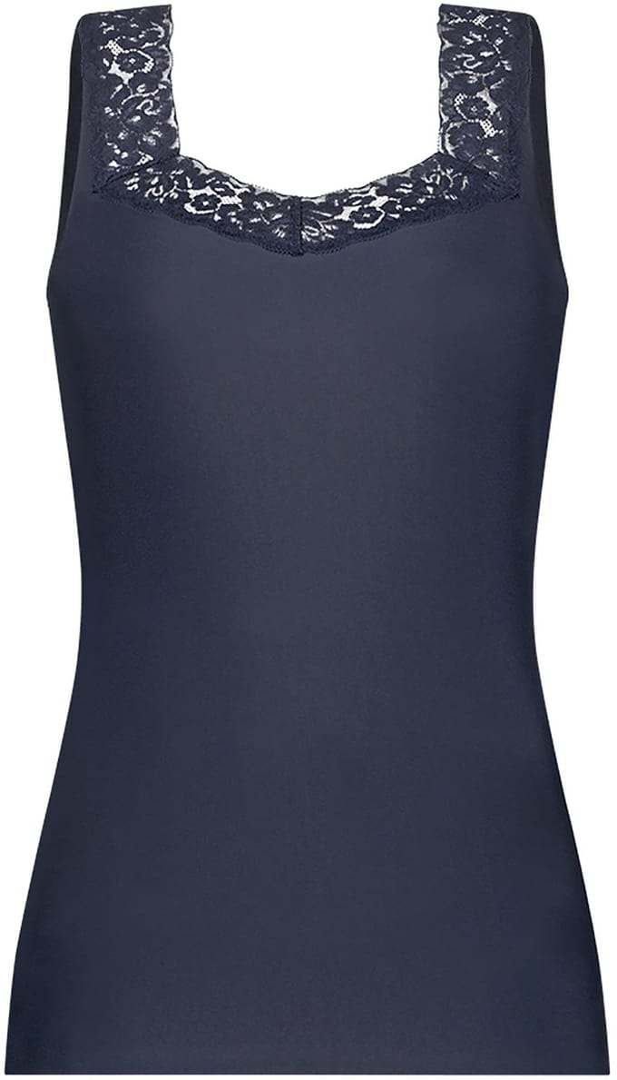 Ten Cate Secrets singlet met kant dark navy voor Dames | Maat S