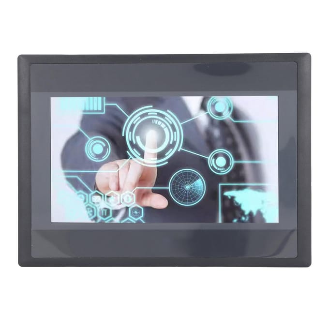 Écran Tactile PLC 7 Pouces TFT LCD 12 Entrées 8 Sorties Panneau d'Affichage IHM Industriel pour FX3U 20 40 48MRT DC4V 1A