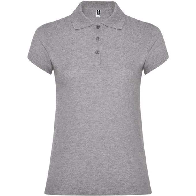 Roly Dames/Dames Ster Poloshirt (Heide Grijs)