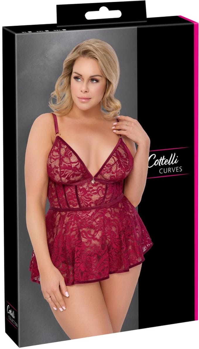 Babydoll Rood 3XL
