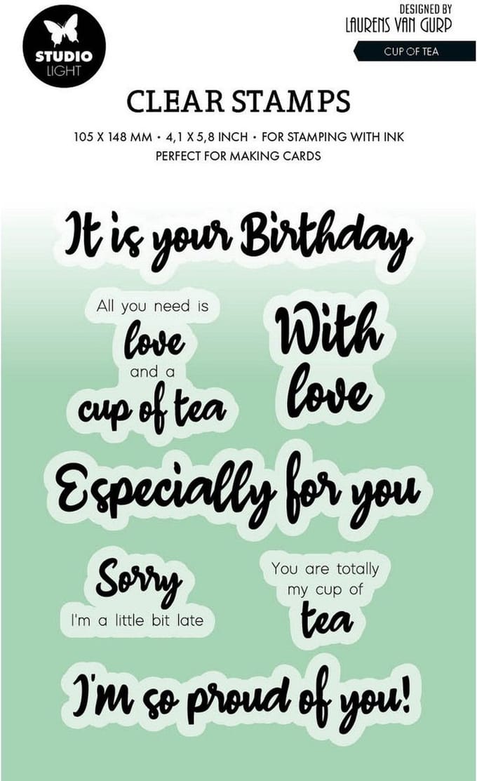 Studio Light • By Laurens Clear Stempel Cup Of Tea