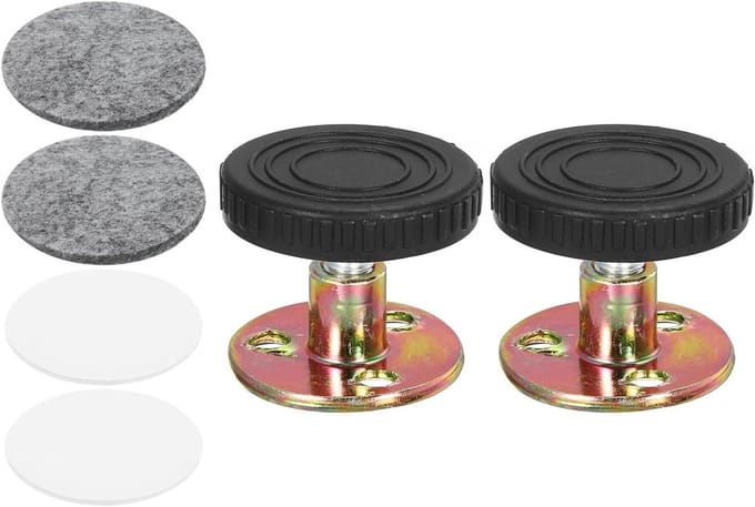 Hoofdbord Stoppers - Bed Stabilisatoren - Bed Laten Rusten - Verstelbare Hoogte - 33-40 mm - Zilver