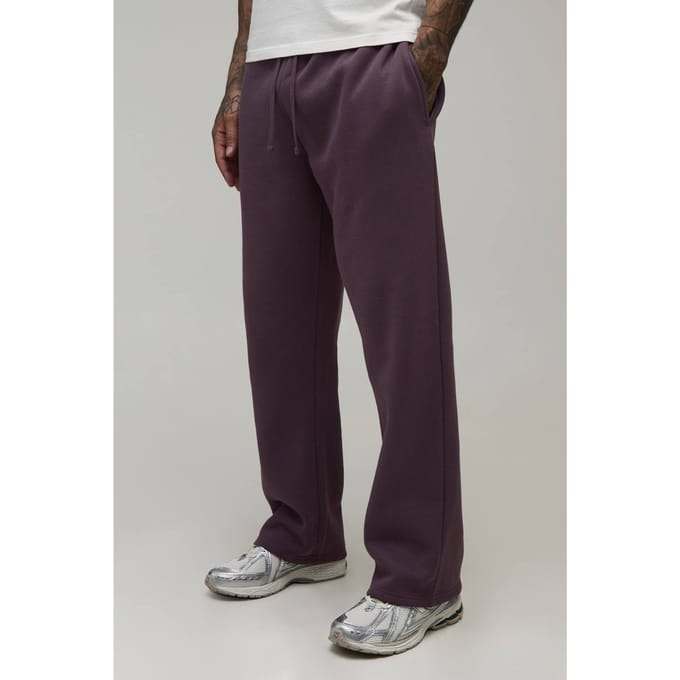 Lange Essentiële Rechte Pijp Joggingbroek | Mauve | Size Medium