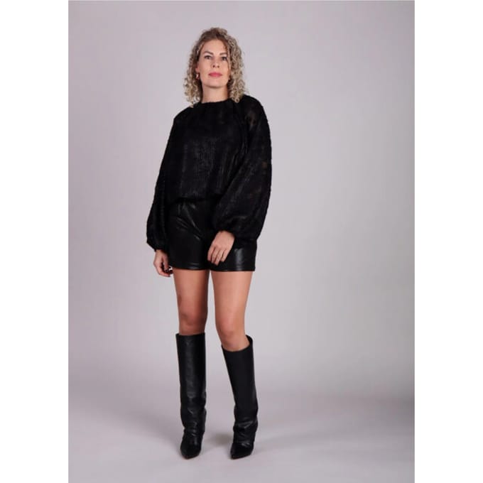 Zwarte glanzende short Shan - FRNCH
