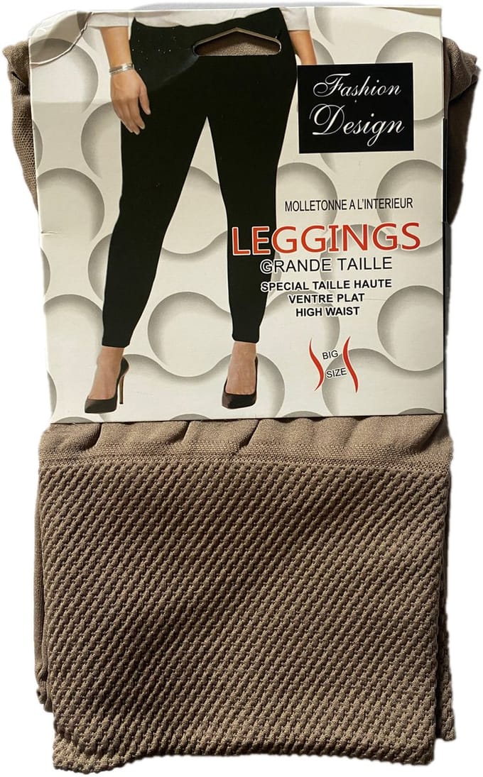 Thermolegging Taupe - Grote maat legging