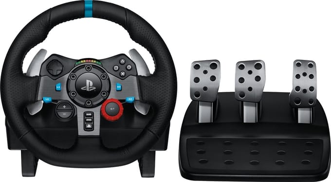 Logitech G29 Driving Force Racestuur (PS5 / PS4 / PS3 / PC) - Wired Steering wheel & Pedal set - Sony PlayStation 4