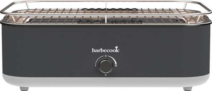 Barbecook E-Carlo elektrische tafel BBQ Midnight Grey 42,5x33x16,5cm