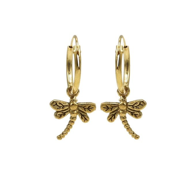 Karma Oorhangers dragonfly Goud