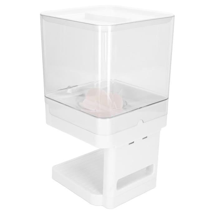 Ontbijtgranendispenser 17.5oz Inhoud Enkelvoudig Vak Graandispenser Transparant Plastic Voedseldispenser voor white