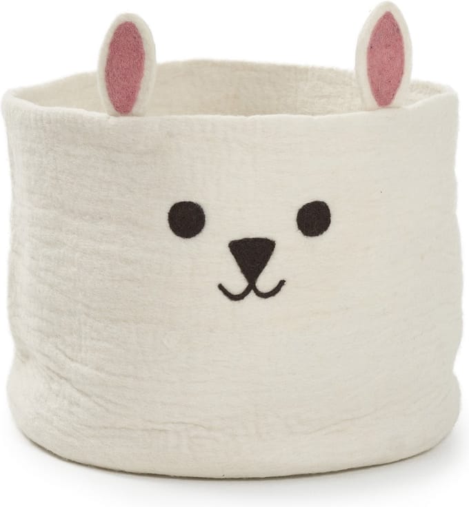 Klippan grote vilten mand Rabbit wit