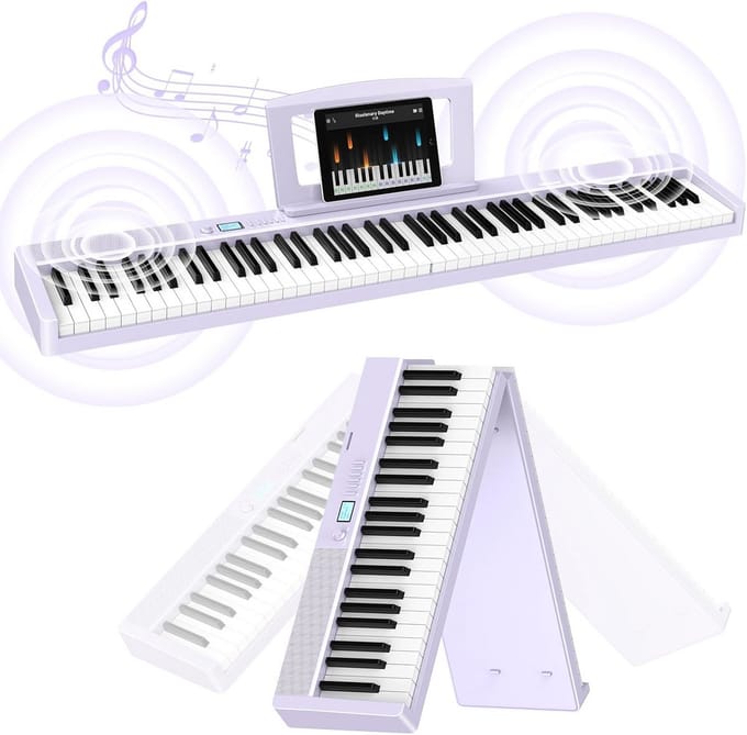 Draagbaar Opvouwbaar Digital Piano met 88 Toetsen en Aanslagdynamiek
