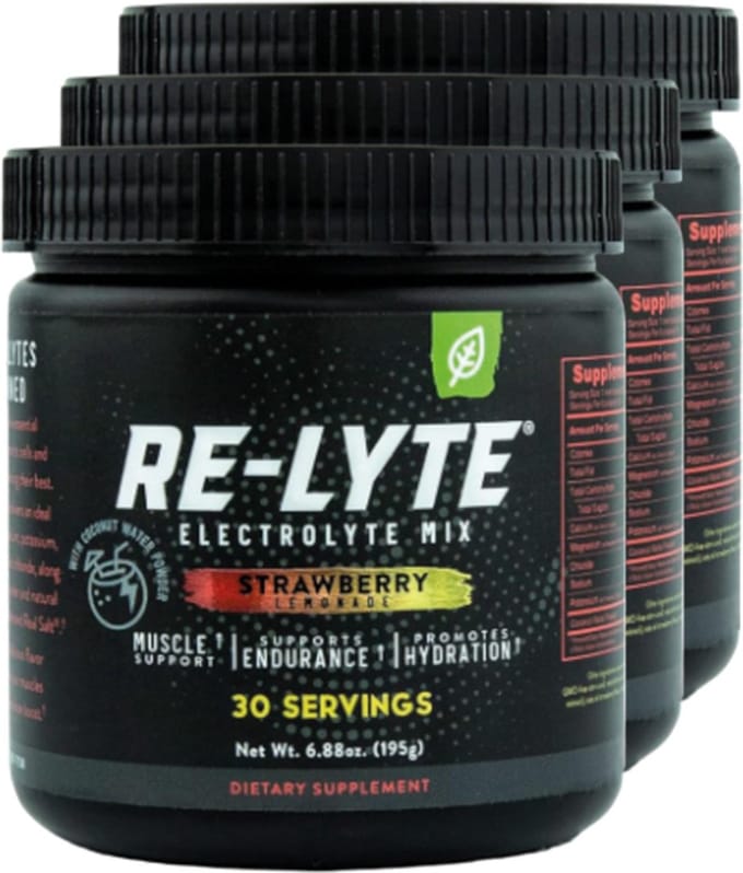 Re-Lyte | Hydration Drink Mix | Strawberry Lemonade 190g | 3 stuks | 3 x 190g