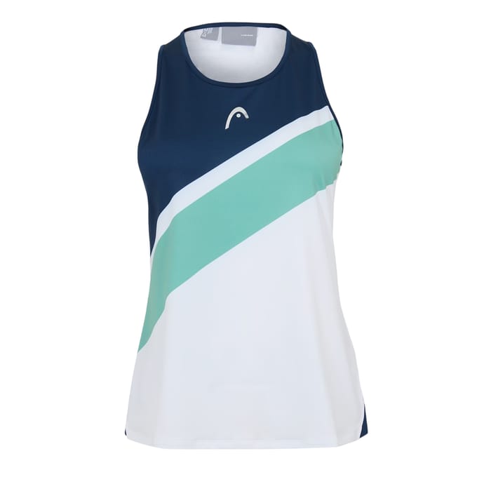 Head Tanktop met kleurblokken voor dames (Wit, Marine, Groen)