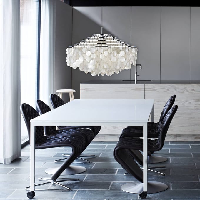 VERPAN hanglamp Fun 11DM, chroomkleurig, parelmoer