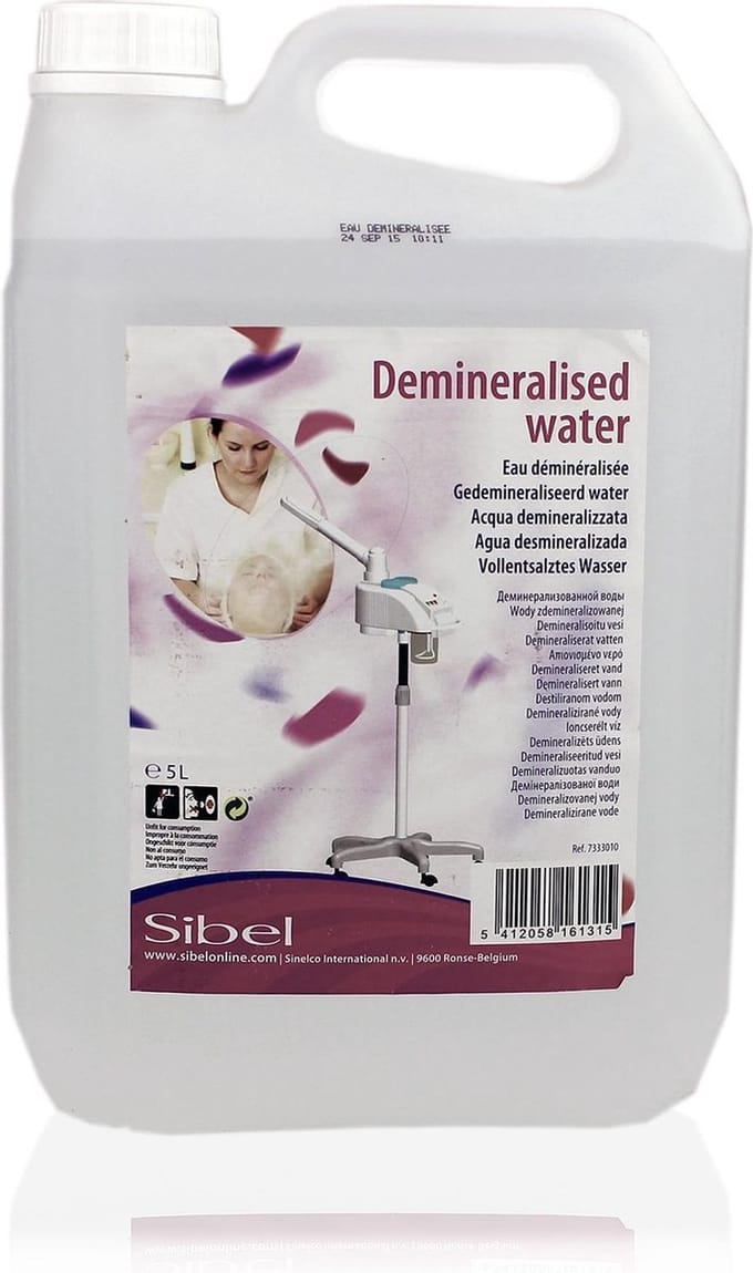 Sibel - Strijkijzer accessoire - Gedemineraliseerd Water 5000 ml