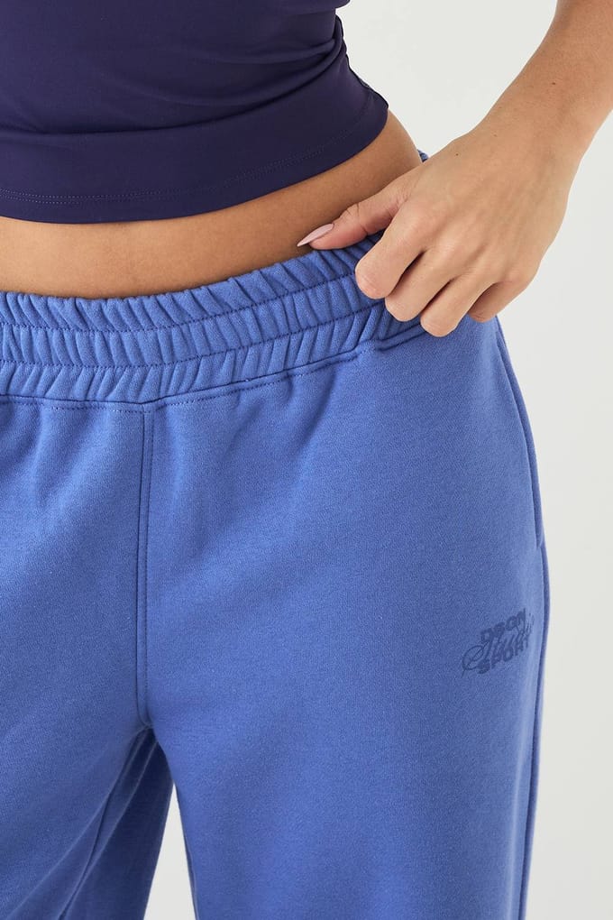 Dames DSGN Studio Sport Rechte Pijp Jogger | Cornflower | Maat: XL