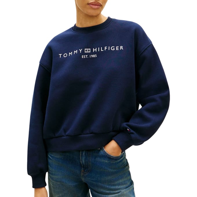 Tommy Hilfiger Corp Logo Modern Sweater Dames