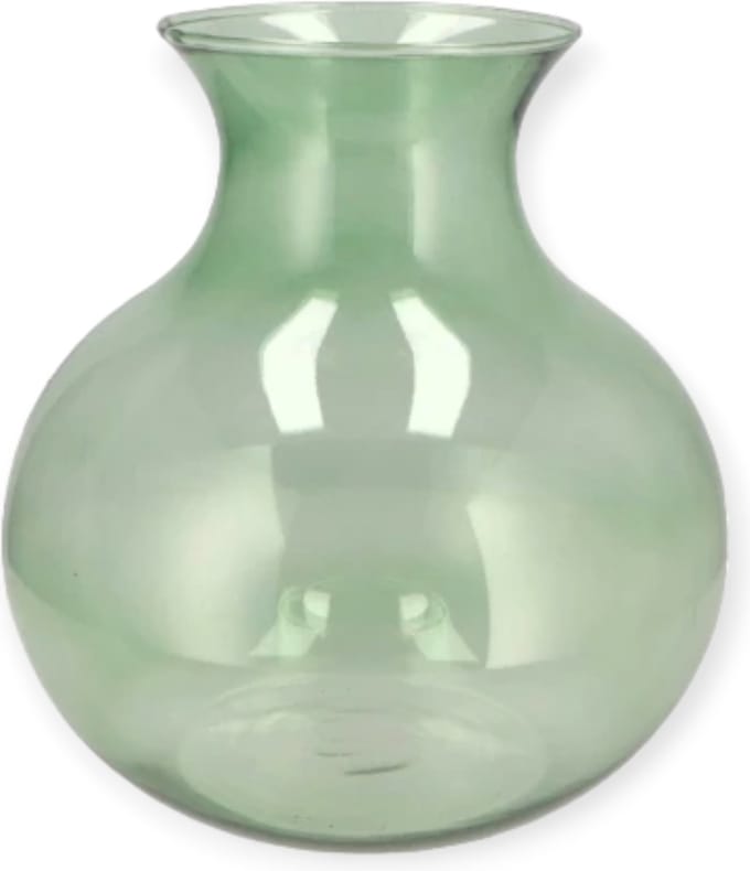 Daan Kromhout - Vaas - Mira - Groen - Glas - 16x17cm