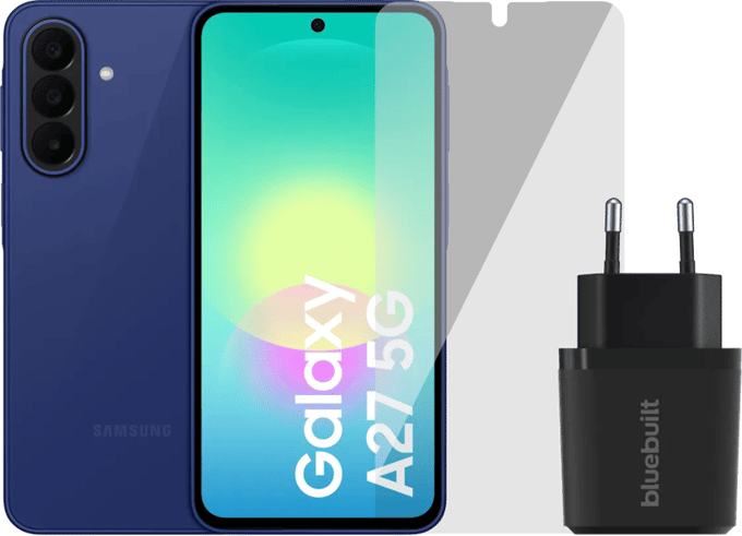 Samsung Galaxy A27 256GB Blauw 5G + Basis Accessoirepakket