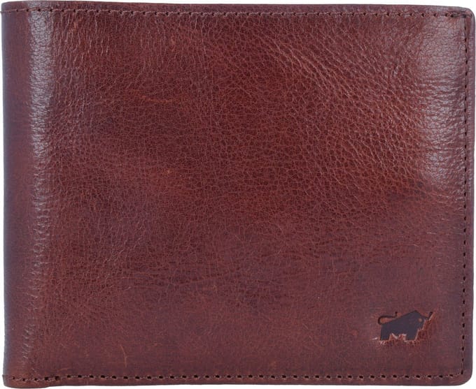 Braun Büffel Portemonnee Arezzo Coin Wallet Tobacco Bruine