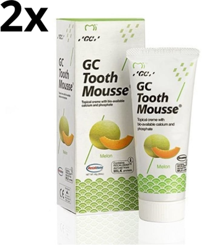 GC Tooth Mousse Meloen - 2 stuks - Voordeelverpakking
