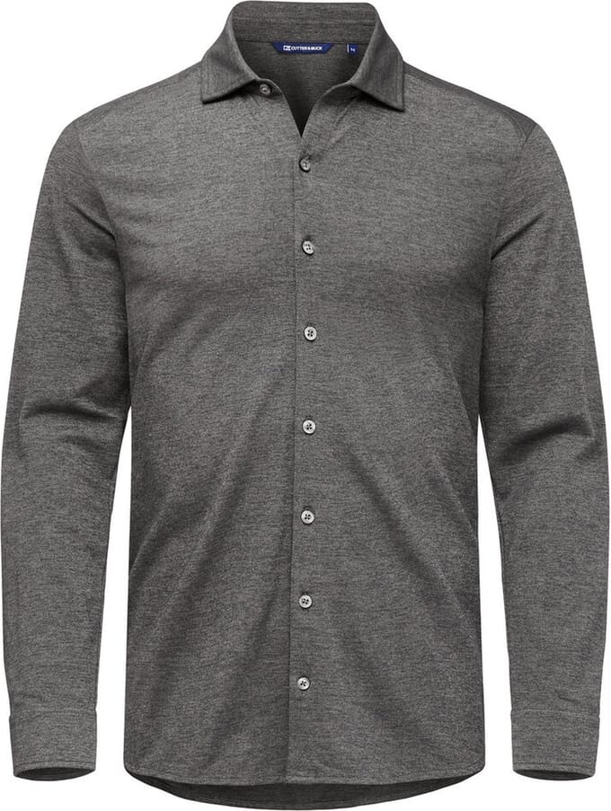 Cutter & Buck Advantage Shirt Heren 352410 - Antraciet Melange - XL