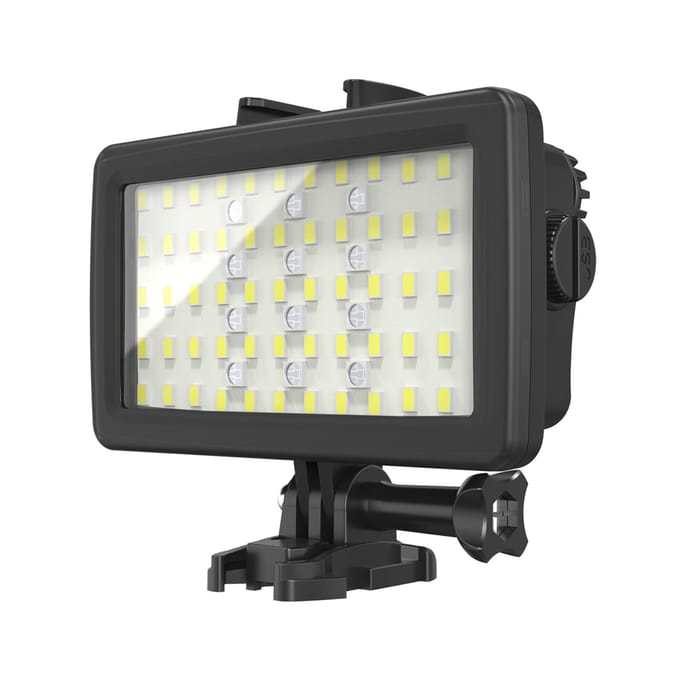 Andoer SL-20 Waterdichte RGB Invullicht LED Videolamp 8 Verlichtingsmodi CRI95+ Dimbaar IPX8 zwart