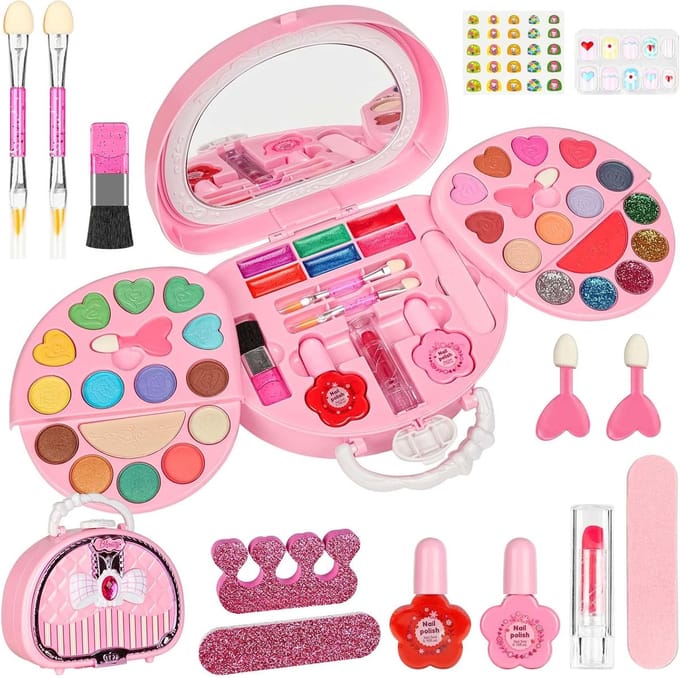 Kindermake-up Set - Speel Make-up - Verkleden en Spelen - 36 Kleuren Palet - Inclusief Accessoires - Multicolor