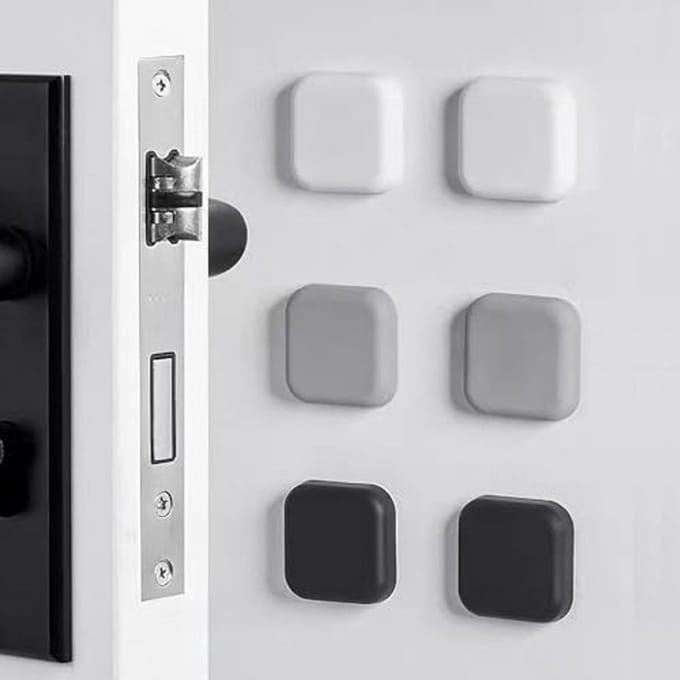 Siliconen Deurstoppers voor Wandbescherming - 6 Stuks - Zelfklevende Geluiddemper