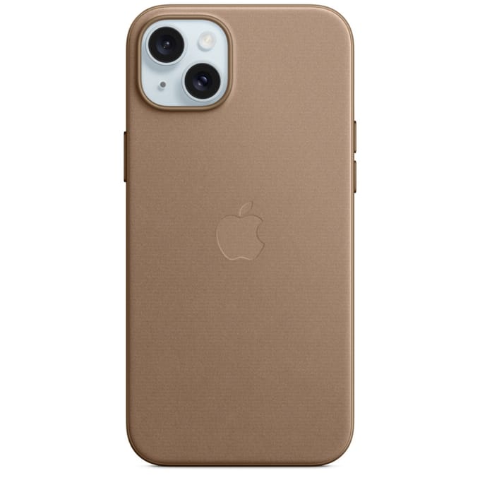 Apple FineWoven Case with MagSafe geschikt voor iPhone 15 Plus - Taupe
