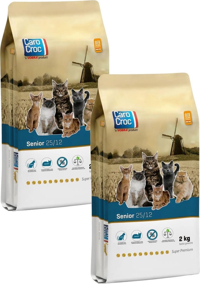 Carocroc Senior - Kattenvoer - 2 x 2 kg