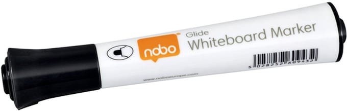 Whiteboardmarker nobo glide rond zwart 2mm | 10 stuks