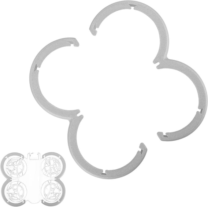 2 Stuks Propellerbeschermers voor Drones, Plastic Anticollisie Bumper Ringen, Veiligheidsaccessoires voor Dronegebruik (Grijs)