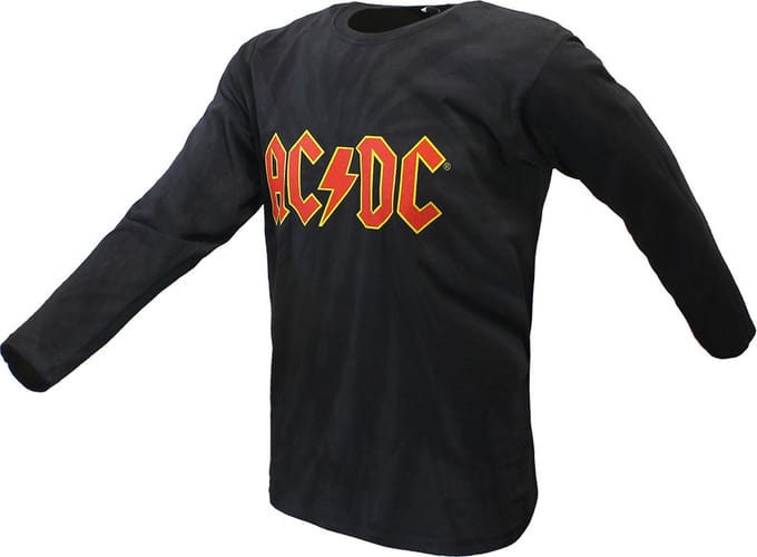 ACDC Massive Logo Dip Dye Longsleeve T-Shirt - Officiële Merchandise - L