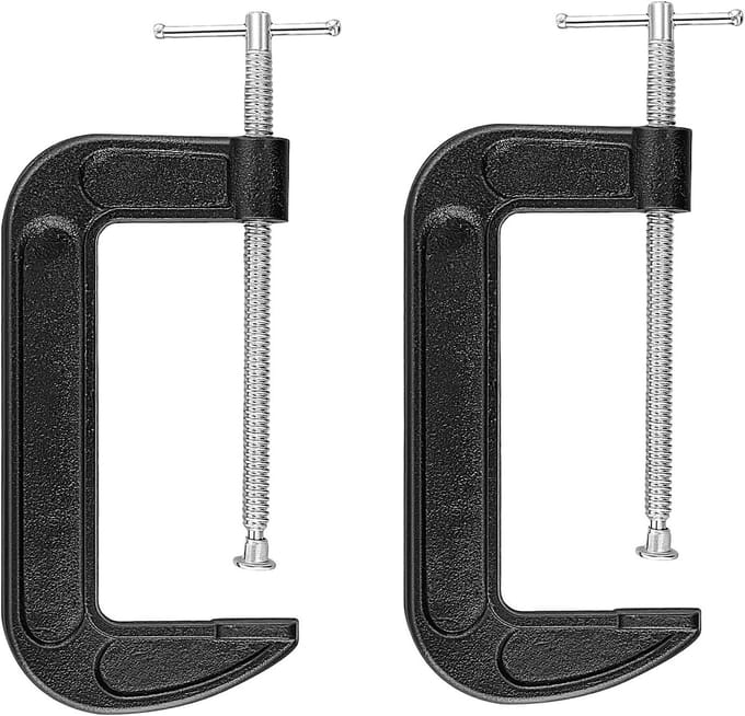 Verstelbare G-klemmen Set van 2, 6 Inch, Ideaal voor Lassen en Houtbewerking, Duurzaam en Efficiënt
