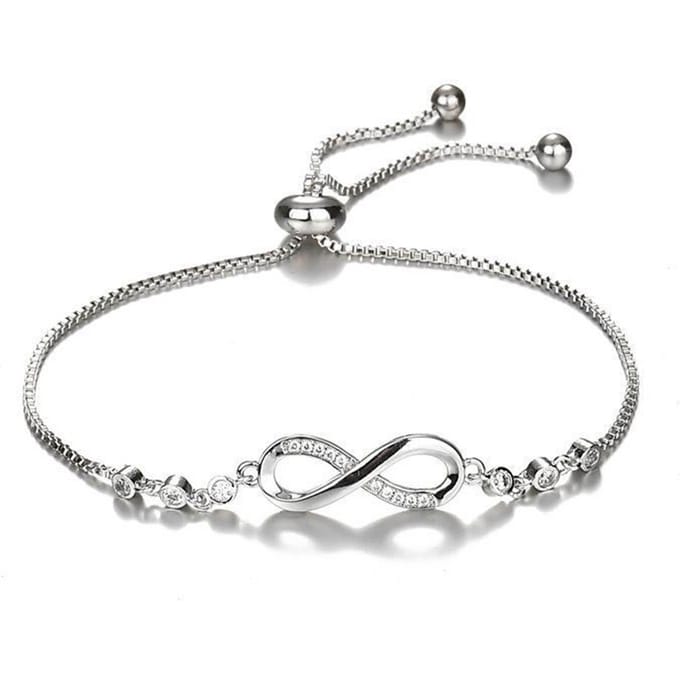Modieuze Strass Armband Dames Legering Verstelbaar Prachtige Unieke Hanger Armband Sieraden gray