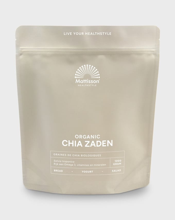 Mattisson - Biologisch Chiazaad Raw - Chia Supplement - 1 kg