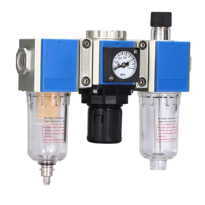 Persluchtfilter Regulator Smeertoestel Combo Water Olie Afscheider 3 in 1 3 EenhedenGC200 08