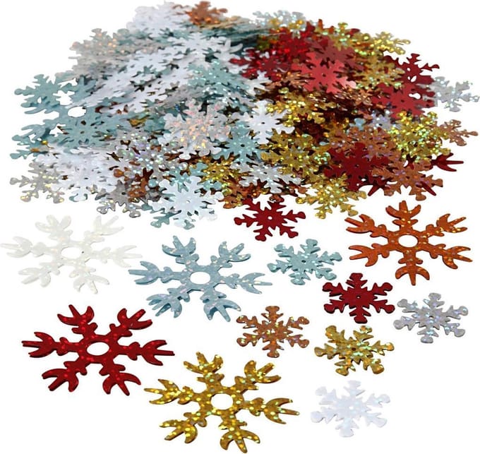Pailletten, afm 25+45 mm, diverse kleuren, 250 gr/ 1 doos