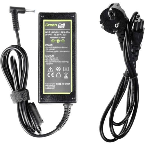 GREEN CELL PRO Oplader  AC Adapter voor HP 65W / 19.5V 3.33A / 4.5mm-3.0mm